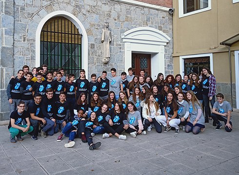 Gaur egin dute Aldatze ikastetxeko eusLiderren talde argazkia