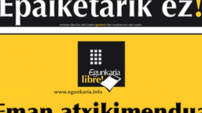 Gaur erabakiko da Egunkaria epaitu ala ez