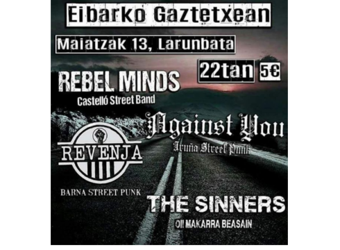 Gaur gauean lau taldek jardungo dute zuzenean Gaztetxean