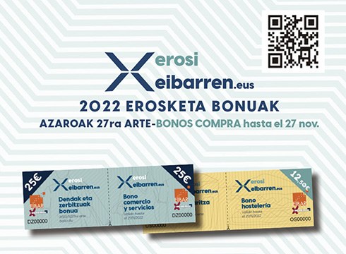 Gaur hasi da Eibar Merkataritza Gune Irekiaren eta Udalaren erosketa-bonuen kanpaina berria