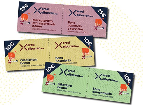 Gaur hasi da Eibarren deskontuekin erosteko bonuen kanpaina berria