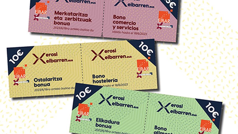 Gaur hasi da Eibarren deskontuekin erosteko bonuen kanpaina berria