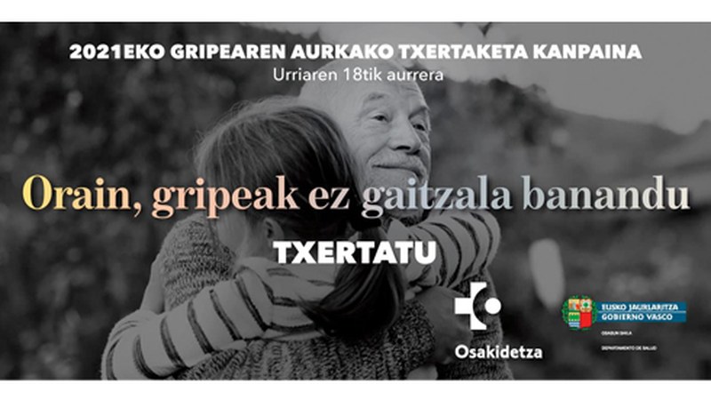 Gaur hasi da gripearen aurkako txertaketa kanpaina, arrisku handiko herritarrekin