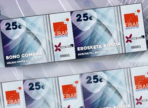 Gaur hasi dira udaberriko erosketa-bonoak saltzen Eibar Merkataritza Gune Irekiaren bulegoan