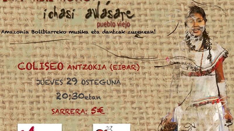 Gaur iluntzean “Amazonia” ikuskizuna eskainiko du Coliseoan Boliviako Ensamble Moxos taldeak