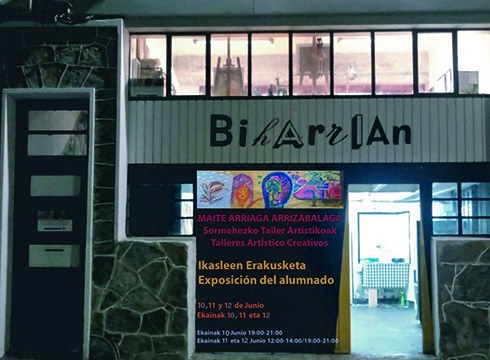 Gaur inauguratuko dute Maite Arriagaren Sormenezko Tailerretako ikasleen erakusketa Topalekuan