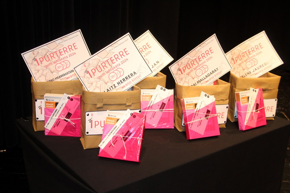 Gaur jakin dira Ipurterre Ipuin lehiaketako irabazleen izenak