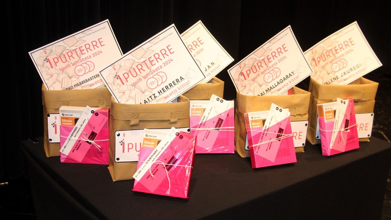 Gaur jakin dira Ipurterre Ipuin lehiaketako irabazleen izenak