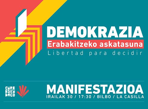 Gaur jasoko dituzte Bilboko manifestaziorako Gure Esku Dagok antolatu duen autobuserako zerrendak