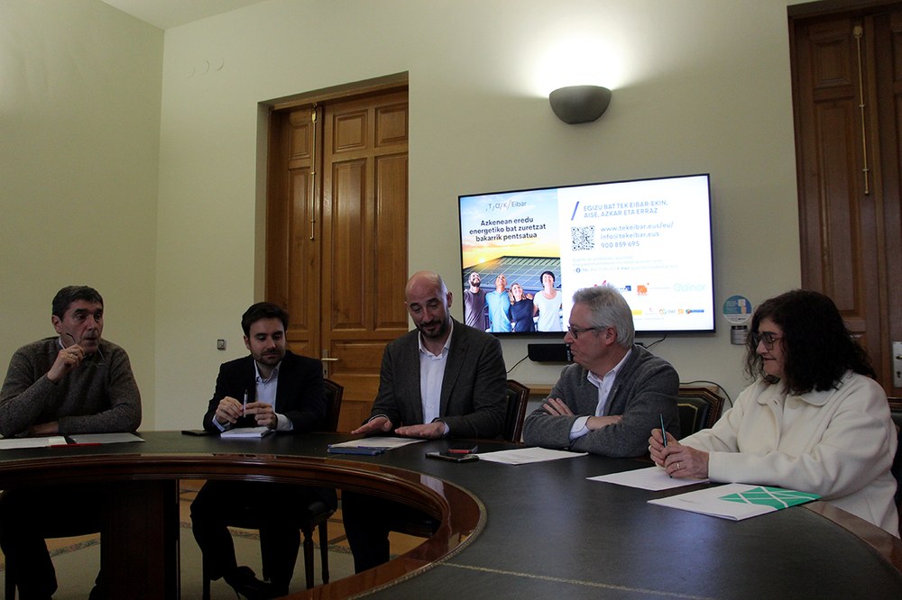 Gaur zabaldu dute Eibar TEK Tokiko Energia Komunitatearen parte izateko izen-ematea