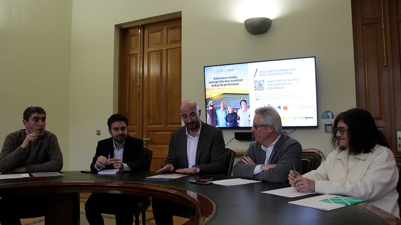 Gaur zabaldu dute Eibar TEK Tokiko Energia Komunitatearen parte izateko izen-ematea