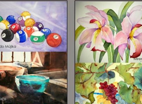 Gaurtik aurrera akuarelak ikusgai Untzaga jubilatu etxean