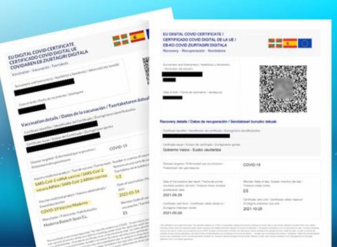 Gaurtik aurrera indarren dago Covid pasaportea Europar Batasuneko herrialde guztietan