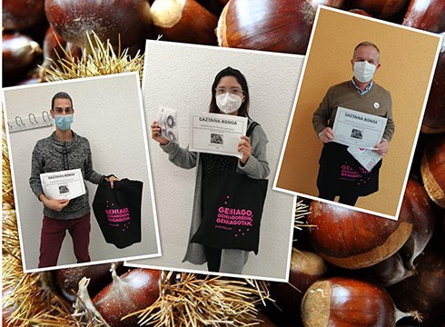 Gaztaiñerre eguneko zozketa egin eta irabazleei sariak banatu dizkiete AEK euskaltegian