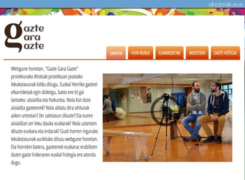 Gazteen ahotsak sarean