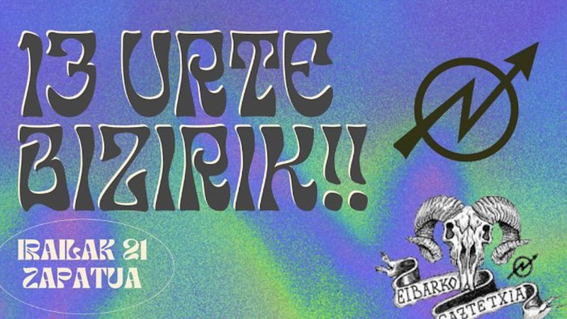 Gaztetxearen 13. urteurrena ospatuko dute bihar