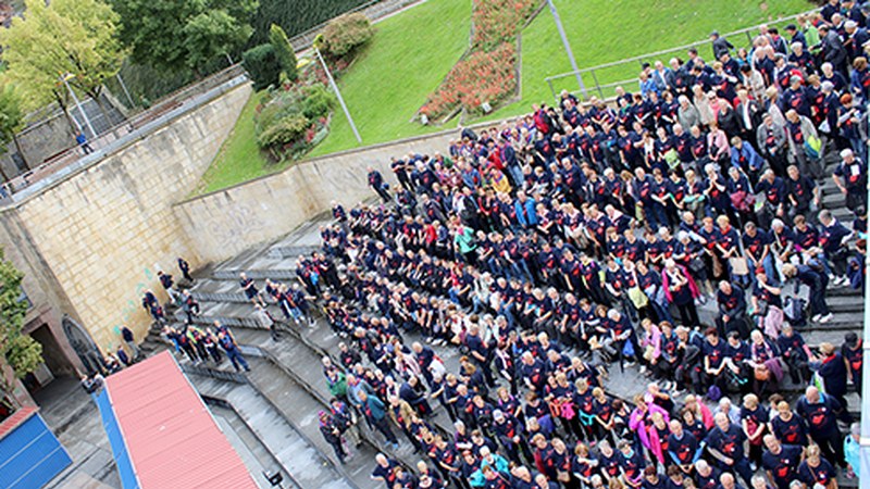Gipuzkoa osotik etorritako jubilatuak bildu dira gaur Eibarren