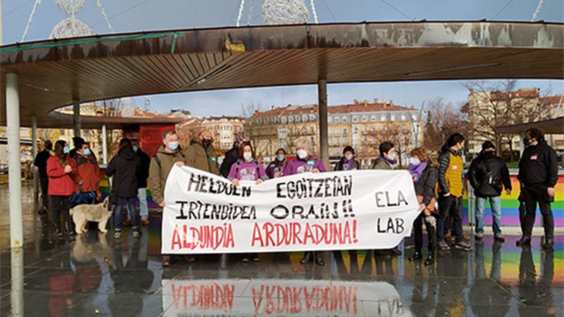 Gipuzkoako egoitzetan bigarren greba eguna beteko da gaur, hitzarmen duinaren alde