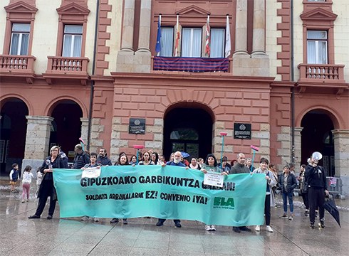Gipuzkoako garbitzaileek mobilizazioekin jarraituko dute, "sektoreko prekarietatearekin amaitu arte"