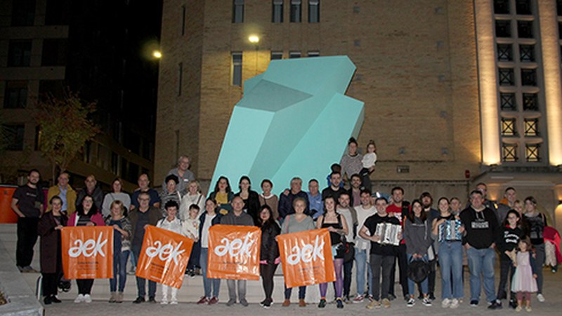 Giro ederrean ospatu zuten Gaztaiñerre AEK Euskaltegikoek