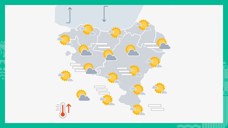 Giro eguzkitsua egongo da eta tenperaturek gora egingo dute