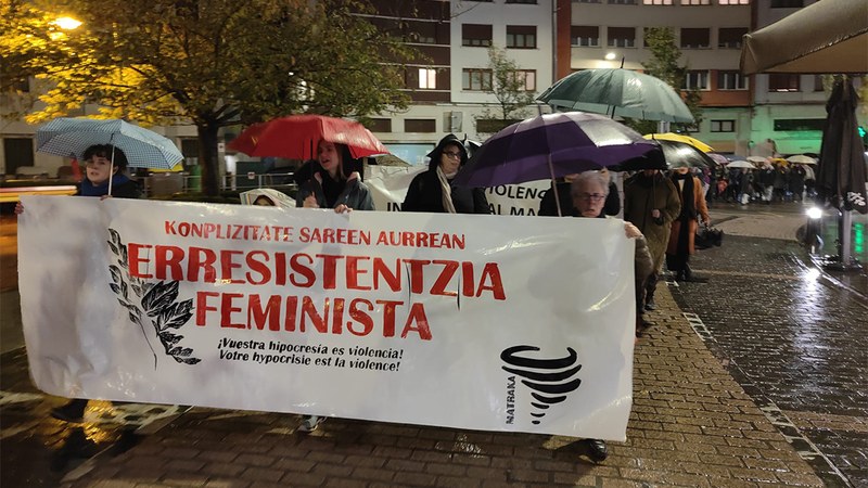 Gizonen arteko “konplizitate isila” salatu dute baita Eibarren ere