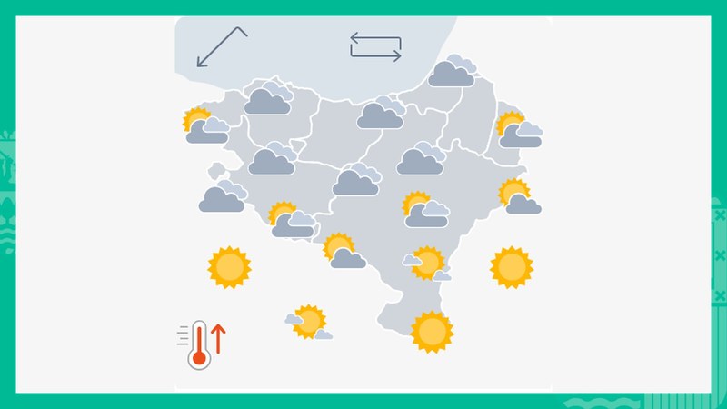Goizean euria egin dezake; arratsaldean atertzera egingo du