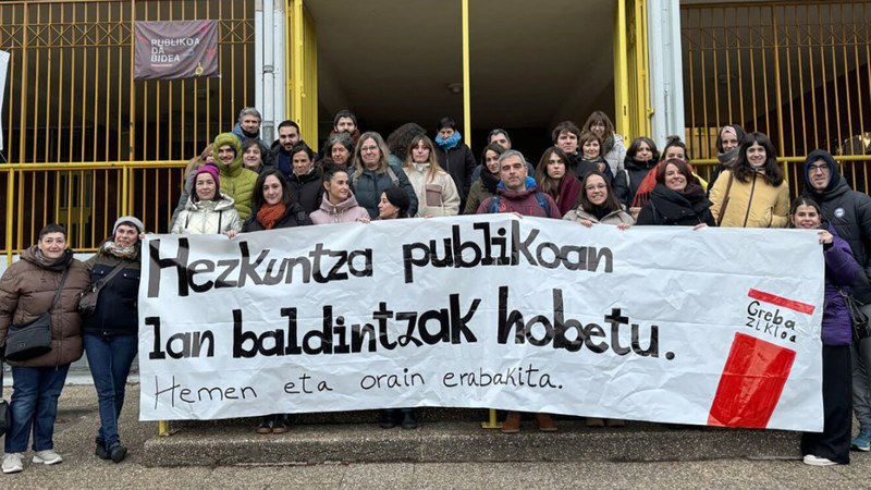 Greba zikloari ekin diote hezkuntza publikoan, Jaurlaritzaren gutun polemikoak giroa berotuta