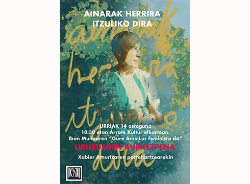 “Gure Ama-Lur feminista da” liburua aurkeztuko du bihar Ibon Muñoak, Xabier Amurizarekin batera
