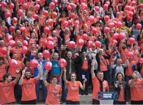 Gure Esku Dago ekimeneko 150 ordezkarik ekainaren 10ean Bilbora joateko deia egin dute gaur Eibarren