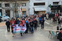 Gutxieneko pentsioak gutxieneko soldatarekin parekatzea eskatu zuten manifestazioan