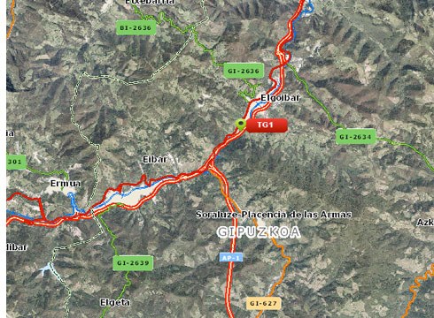 Luizi batek eragindako hainbat ibilgailuen arteko istripua dela eta, auto-pilaketak daude AP-8 autopistan