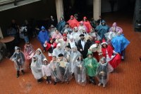 Harrera bero-beroa egin diegu Olentzero eta Mari Domingiri