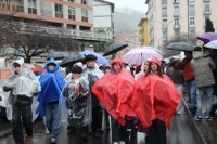 Harrera bero-beroa egin diegu Olentzero eta Mari Domingiri