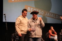 Harrera beroa egin diote eibartarrek 31. San Andres Bertso Jaialdian aritu den boskoteari Harrera beroa egin diote eibartarrek 31. San Andres Bertso Jaialdian aritu den boskoteari