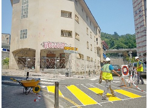 Hasi dira Bittor Sarasketa kaleko epaitegi zaharra konpontzeko lanak