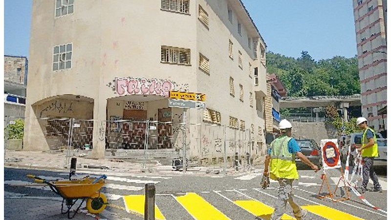 Hasi dira Bittor Sarasketa kaleko epaitegi zaharra konpontzeko lanak