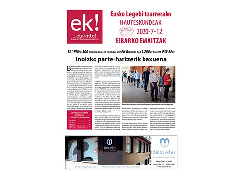 Hauteskundeetako ale berezia goizetik eskuragarri, paperean eta online