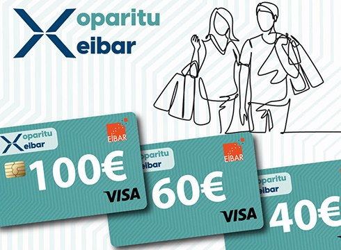 Herriko 180 establezimenduk egin dute bat Oparitu Eibar kanpainarekin