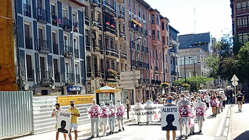 Herritar mordoa mobilizatu ziren zapatuan, Zaldibarren gertatutakoaz erantzukizunak eskatzeko