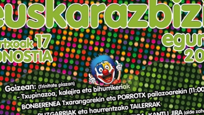 Hilaren 17an egingo den Euskaraz Bizi Egunera joateko autobusa antolatu du EHE-k