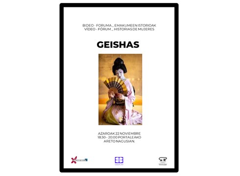 “Historias de mujeres: Geishas” bideo-foruma antolatu du Pagatxak azaroaren 22rako