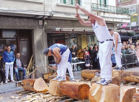 Hodei Ezpeletak eta Xabier Zalduak irabazi zuten aizkolarien San Andres Torneoa