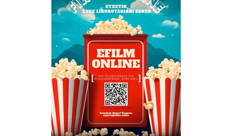 Pelikulak telefono mugikorrean, tabletean eta telebistan (smartTV) ikustea eskuragarri dago jada eLiburutegia-ko erabiltzaileentzat
