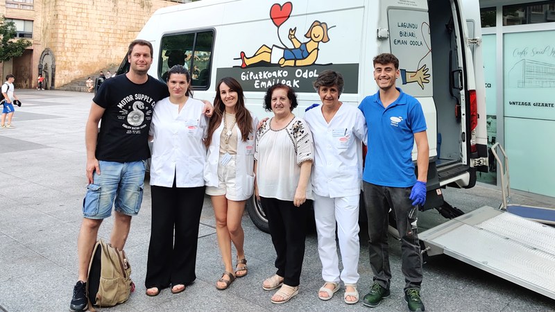 Hurrengo asteetan ere odol ateratzeak egingo dituzte Untzagako Gizarte Zentroan