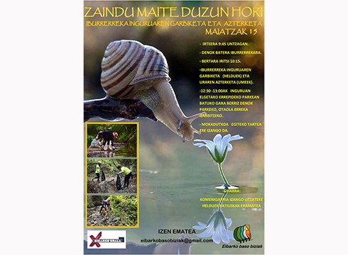 Ibur-erreka eta inguruak garbitu eta ezagutzeko irteera antolatu dute domekarako