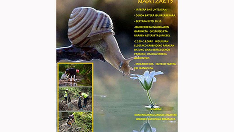 Ibur-erreka eta inguruak garbitu eta ezagutzeko irteera antolatu dute domekarako