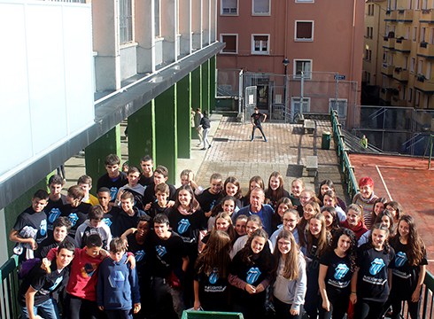 Ignazio Zuloaga institutuko eusLiderrek gaur egin dute talde argazkia