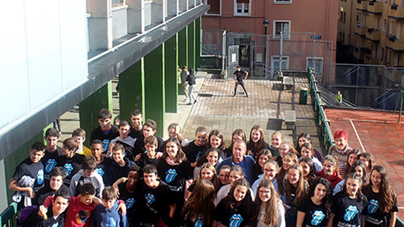 Ignazio Zuloaga institutuko eusLiderrek gaur egin dute talde argazkia