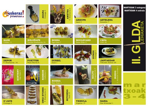 II.Gilda Lehiaketako gildak ikusgai